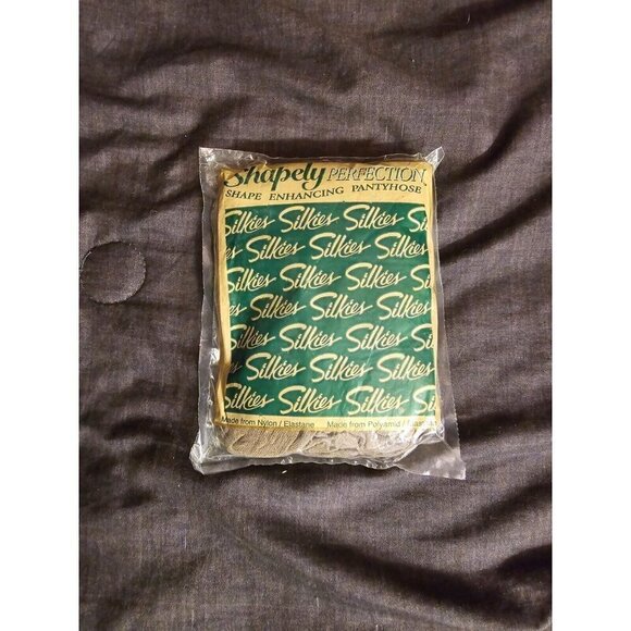 Shapley Perfection Silkies Pantyhose Vintage Size XL Queen Misty Gray - Picture 1 of 2